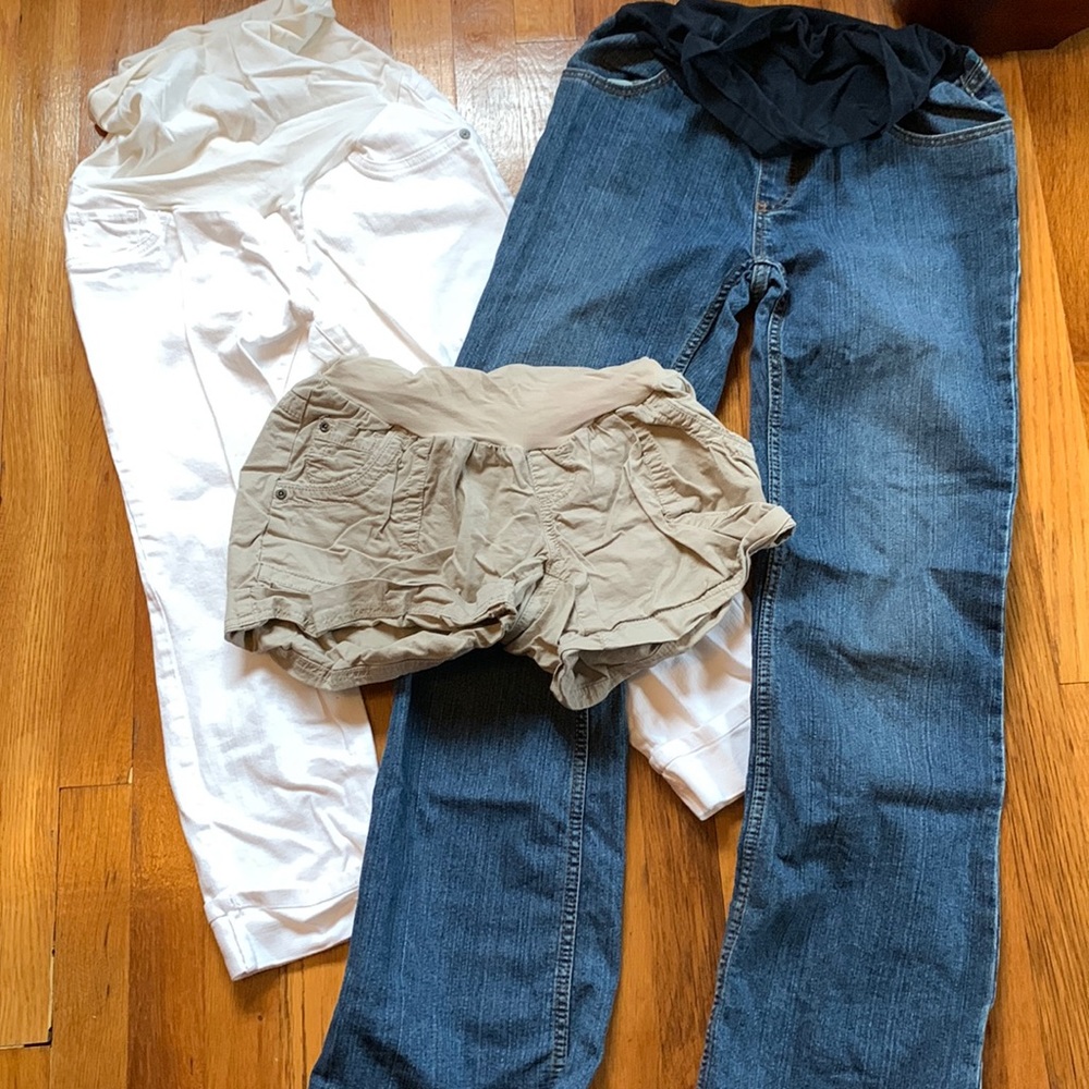 Indigo Blue and Motherhood Maternity Jean Bundle
